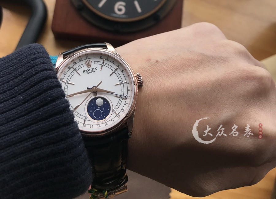 KZ廠勞力士切利尼m50535-0002月相復刻表銷售（39mm） 第8张