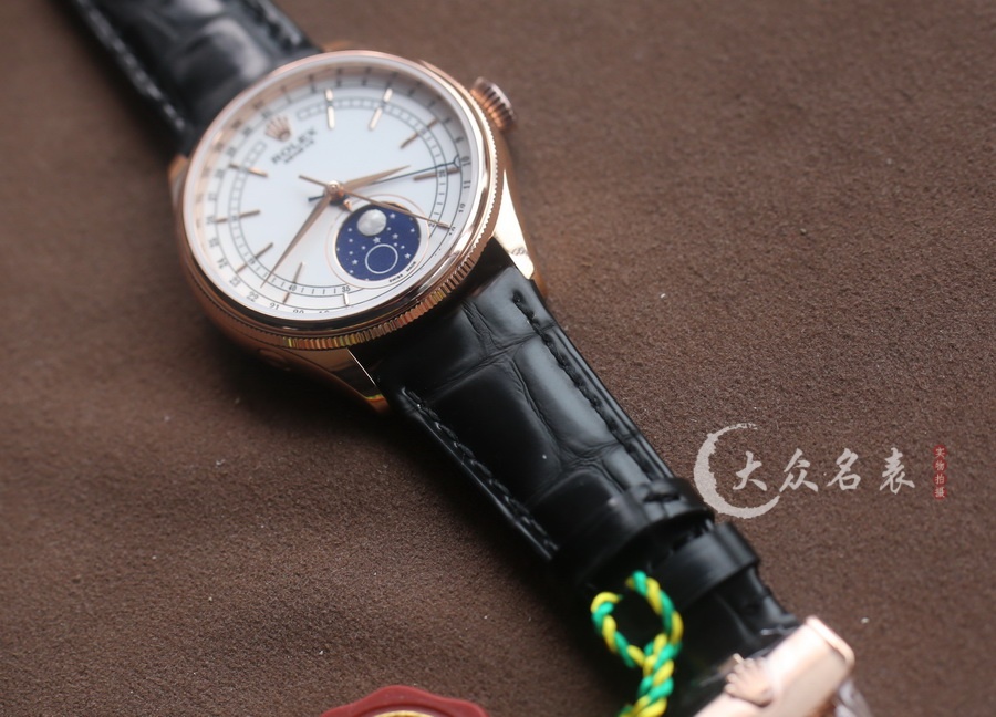 KZ廠勞力士切利尼m50535-0002月相復刻表銷售（39mm） 第5张