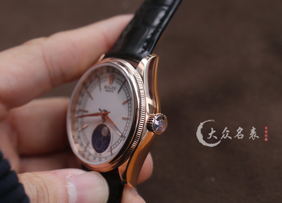 KZ廠勞力士切利尼m50535-0002月相復刻表銷售（39mm） 第9张