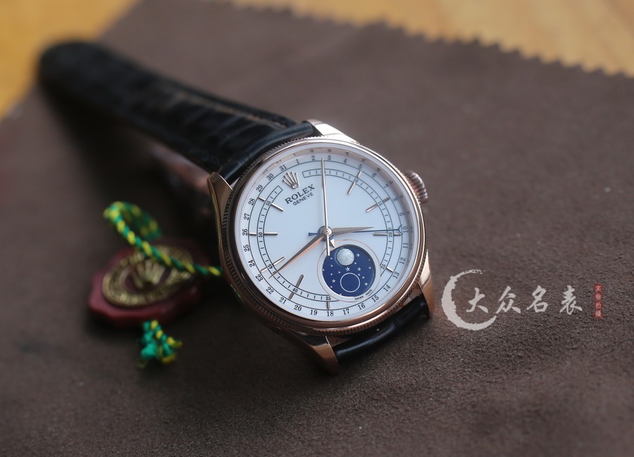 KZ廠勞力士切利尼m50535-0002月相復刻表銷售（39mm） 第4张