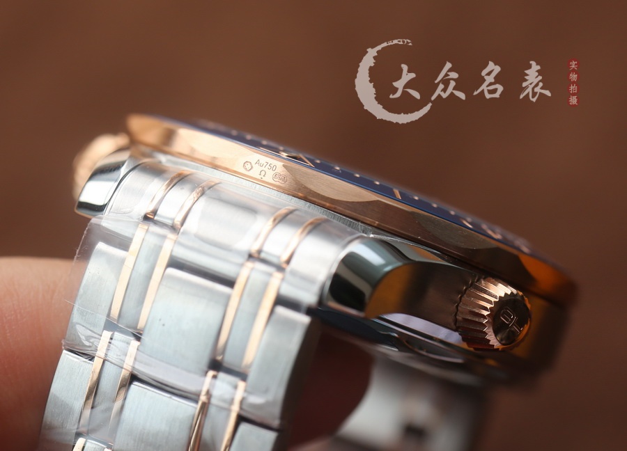 VS廠歐米茄海馬300 V4間金藍210.20.42.20.03.002（42mm） 第10张