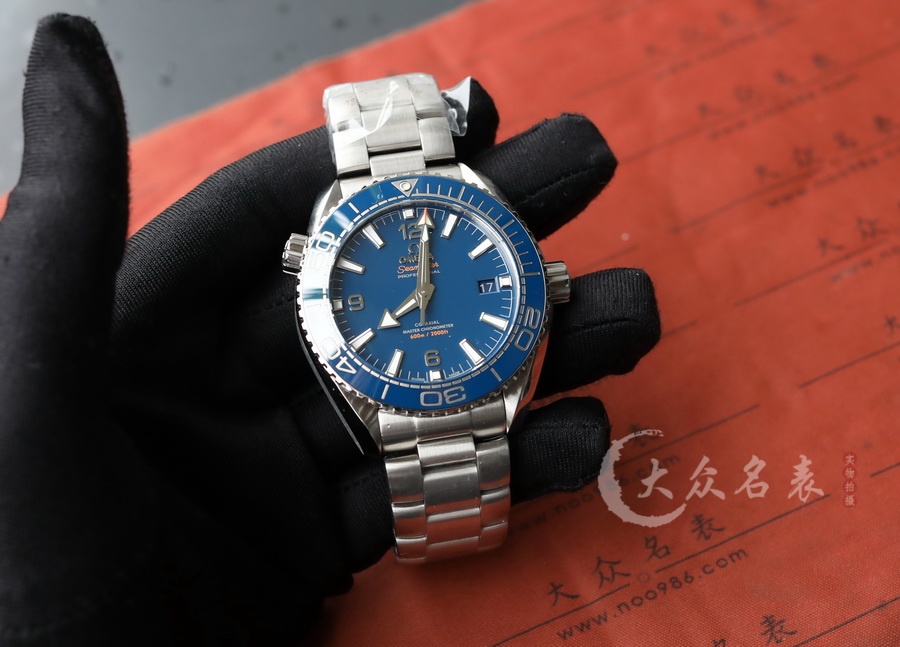 VS廠歐米茄海馬海洋宇宙600藍色215.30.44.21.03.001復刻表（43.5mm） 第7张