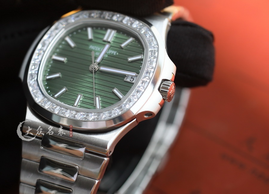 3K廠百達翡麗鸚鵡螺5711/1300A-001鑲鉆復刻表（40mm） 第9张