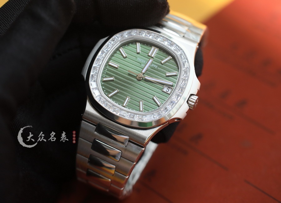 3K廠百達翡麗鸚鵡螺5711/1300A-001鑲鉆復刻表（40mm） 第5张