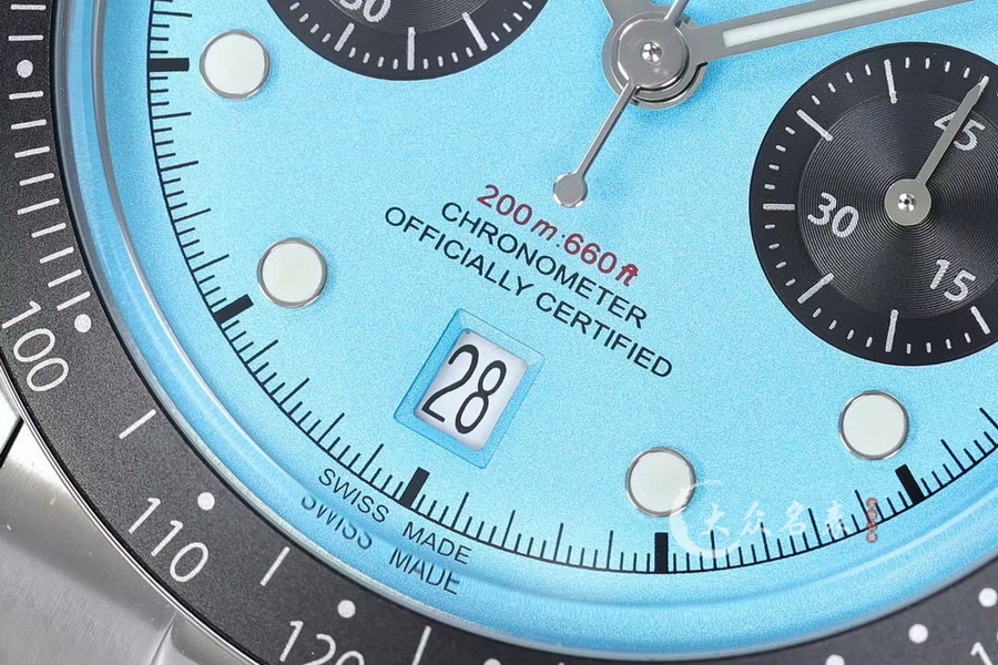 ZF厂帝舵碧湾计时M79360N-0024复刻表火烈鸟（41mm） 第5张