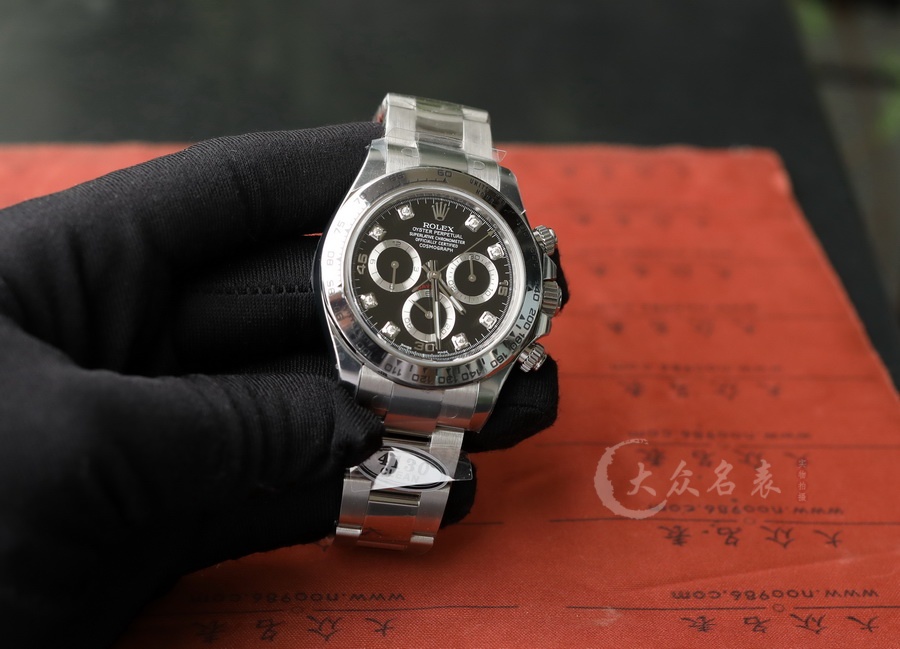C廠/Clean廠勞力士4130機芯迪通拿黑鋼迪鑲鉆（40mm） 第2张