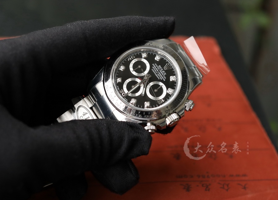 C廠/Clean廠勞力士4130機芯迪通拿黑鋼迪鑲鉆（40mm） 第3张