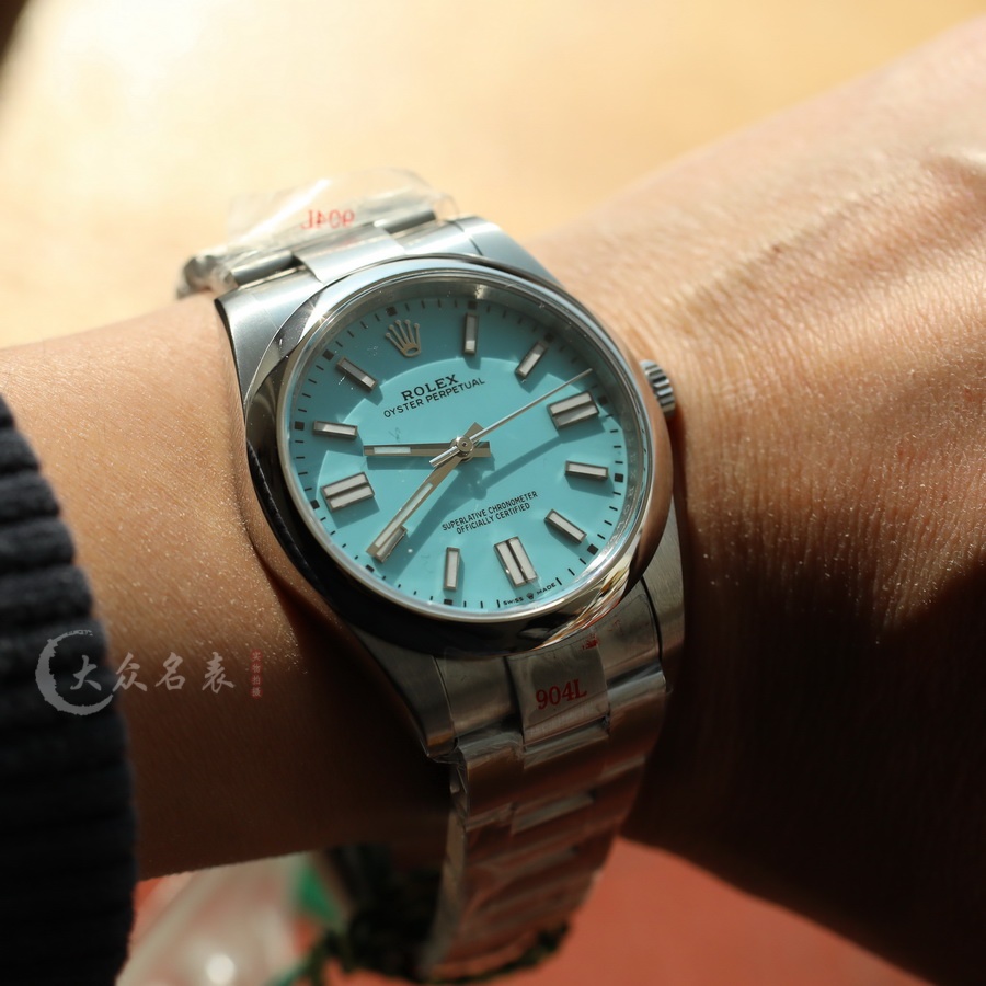 VS廠勞力士恒動m124300-0006復刻表蒂芙尼藍（41mm） 第9张