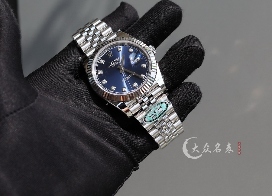 C廠勞力士日誌型鑲鉆藍面m126334-0016復刻表（41mm） 第2张