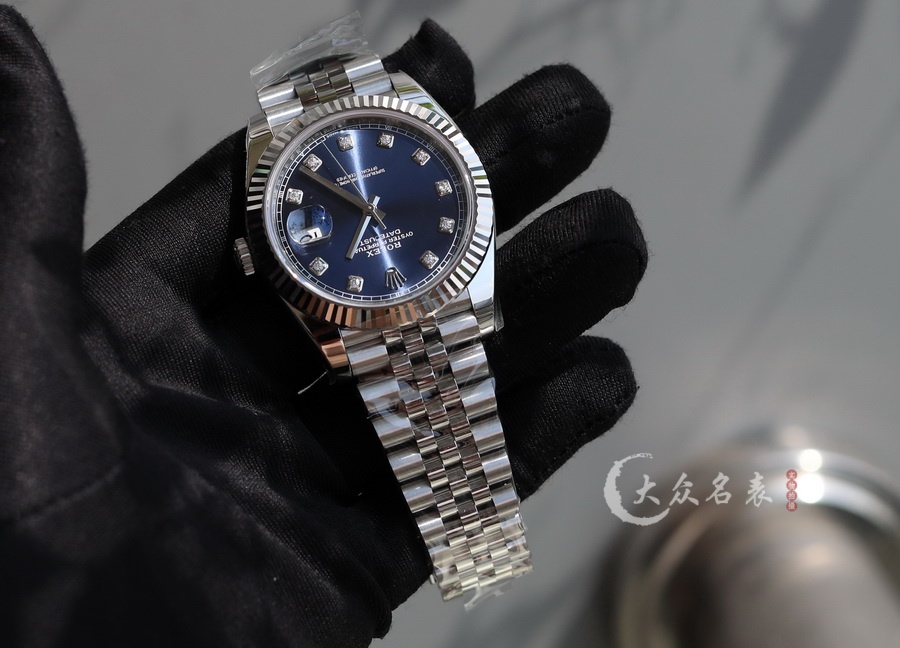 C廠勞力士日誌型鑲鉆藍面m126334-0016復刻表（41mm） 第4张