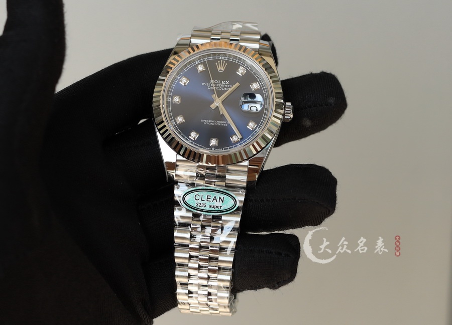 C廠勞力士日誌型鑲鉆藍面m126334-0016復刻表（41mm） 第7张