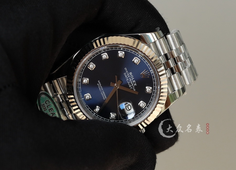 C廠勞力士日誌型鑲鉆藍面m126334-0016復刻表（41mm） 第9张