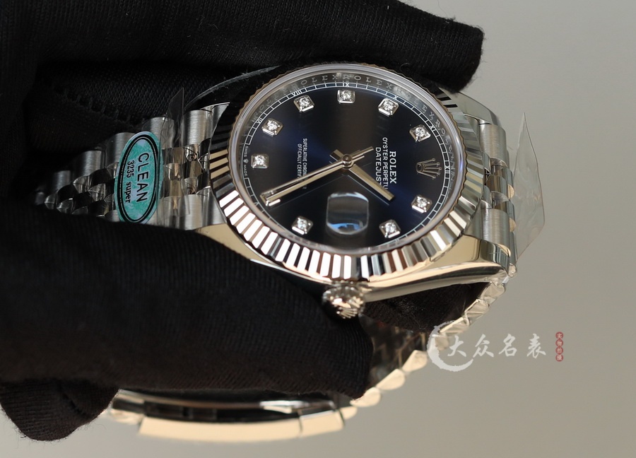 C廠勞力士日誌型鑲鉆藍面m126334-0016復刻表（41mm） 第8张