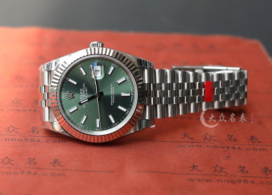 VS廠勞力士日誌型m126334-0028復刻表(薄荷綠)（41mm） 第2张