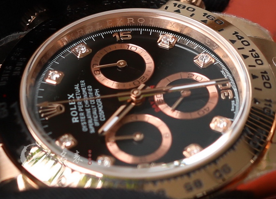 C廠勞力士迪通拿全玫瑰金鑲鉆復刻表m116505-0015銷售(40mm) 第9张